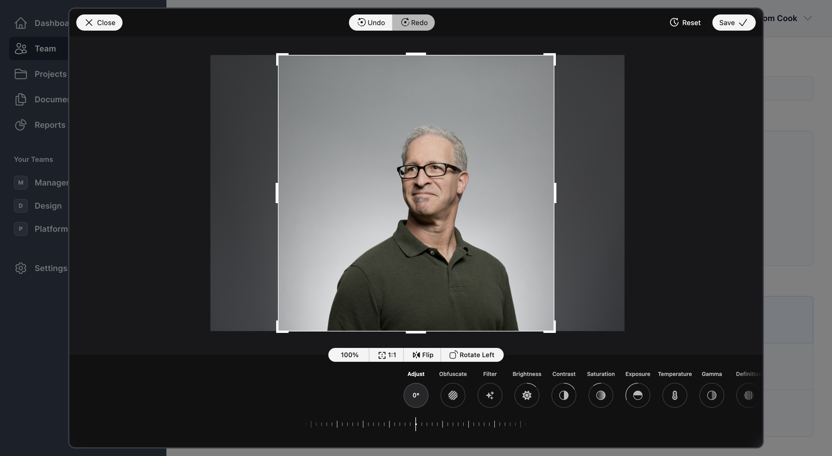 Editor screenshot